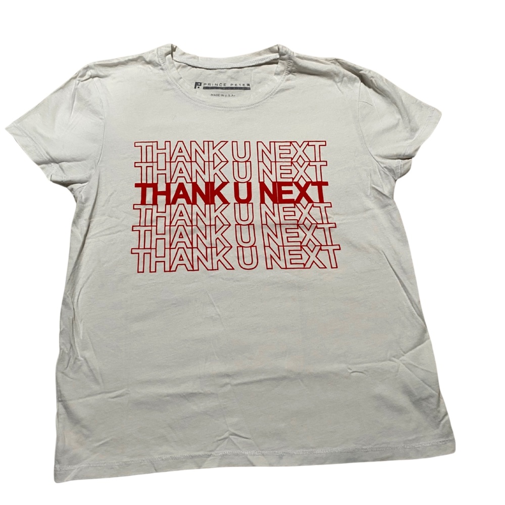Prince Peter Collection Thank U Next White T-shirt